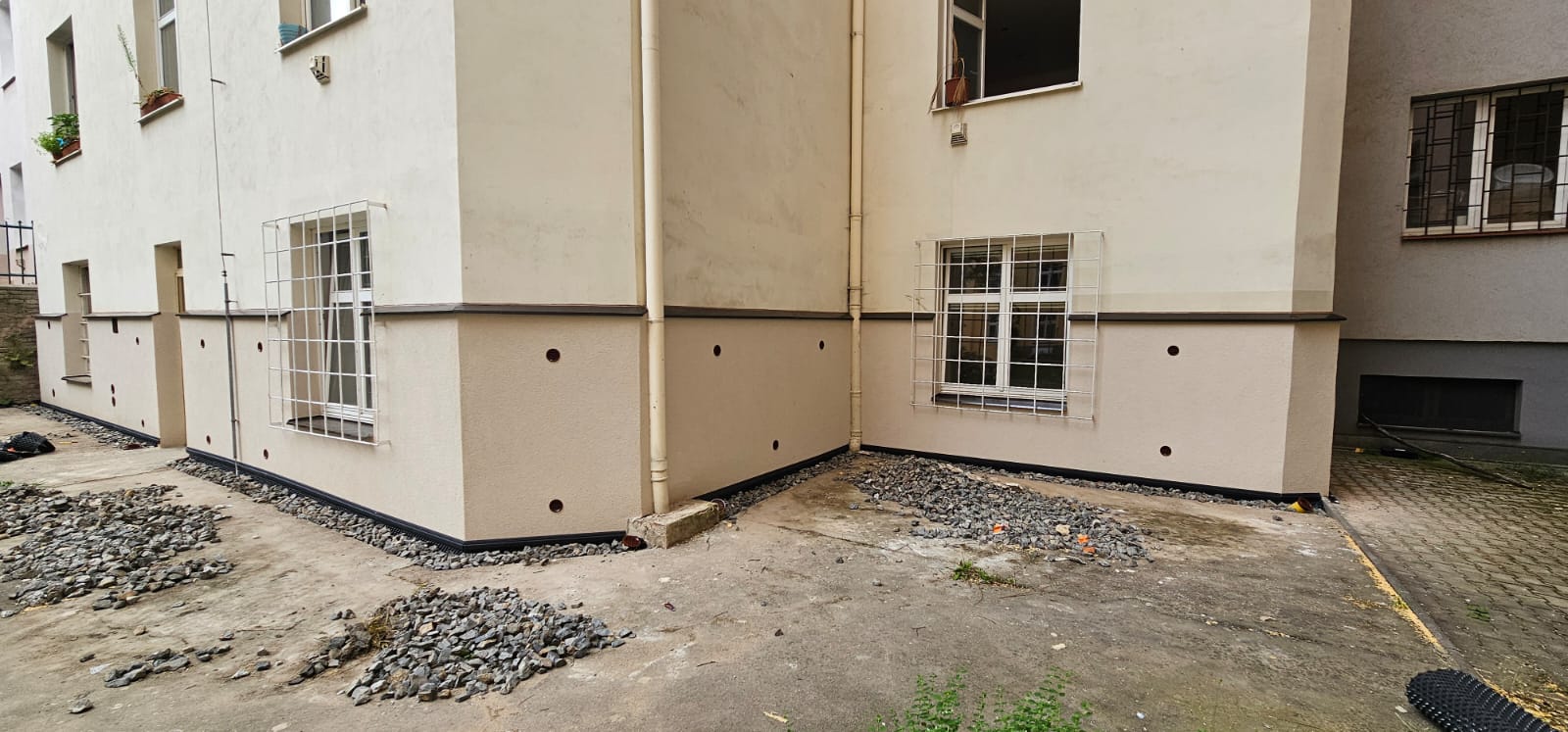 Dokončení fasády s odvětráním